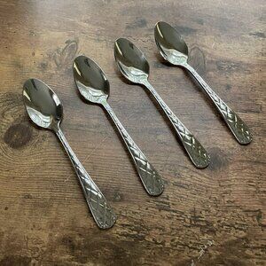 Bombay Casabella Teaspoon Set of 4 Stainless Steel 6 3/4" Replacement Flatware